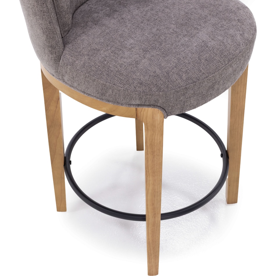 kuka grey inch & over bar seat stool   