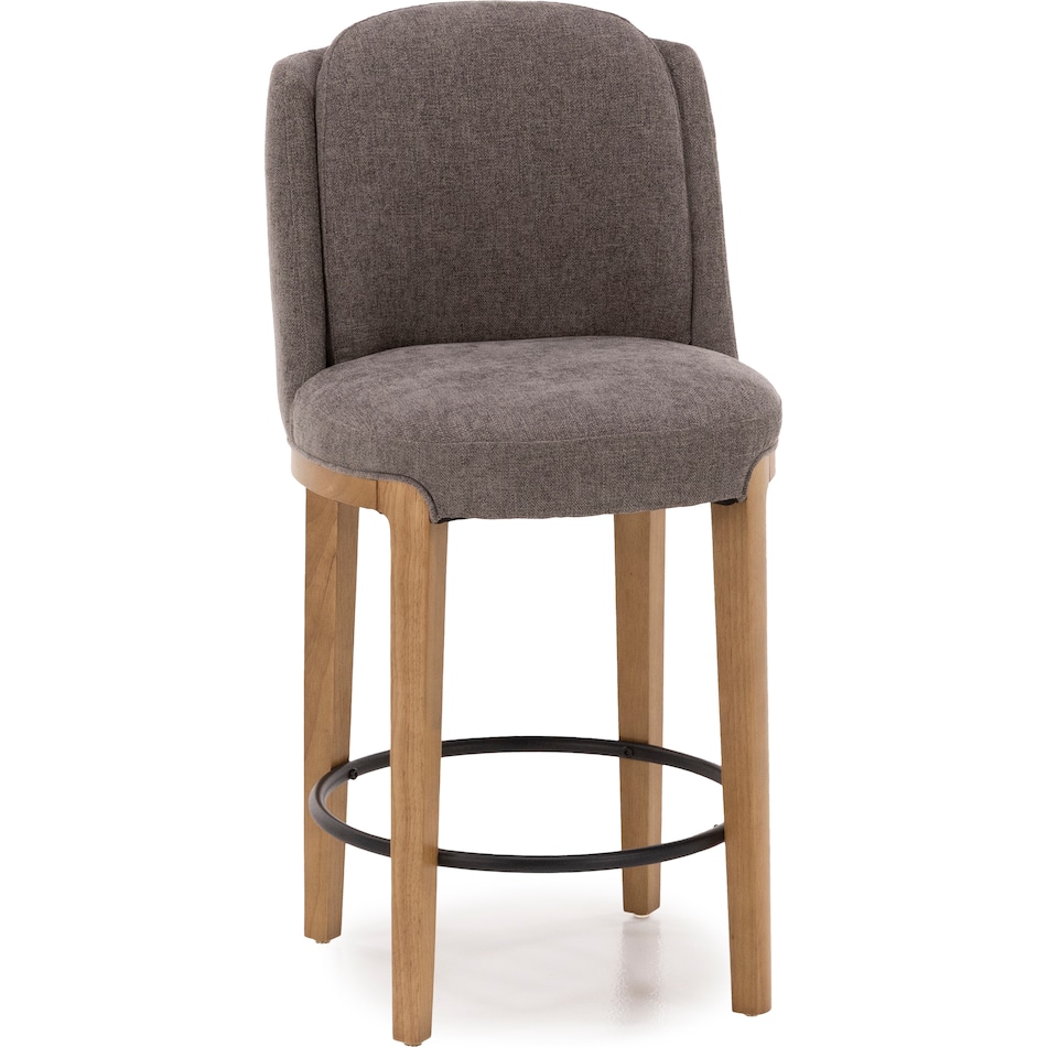 kuka grey inch & over bar seat stool   