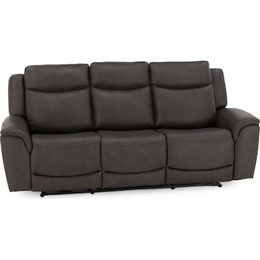 Drew & Jonathan Home Davidson Leather Power Headrest Wall Saver Reclining Sofa