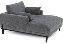 kuka grey chaise   stand alone z  