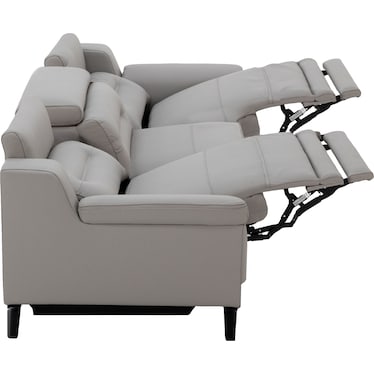 Helio 3-Pc. Leather Power Headrest Reclining Sofa