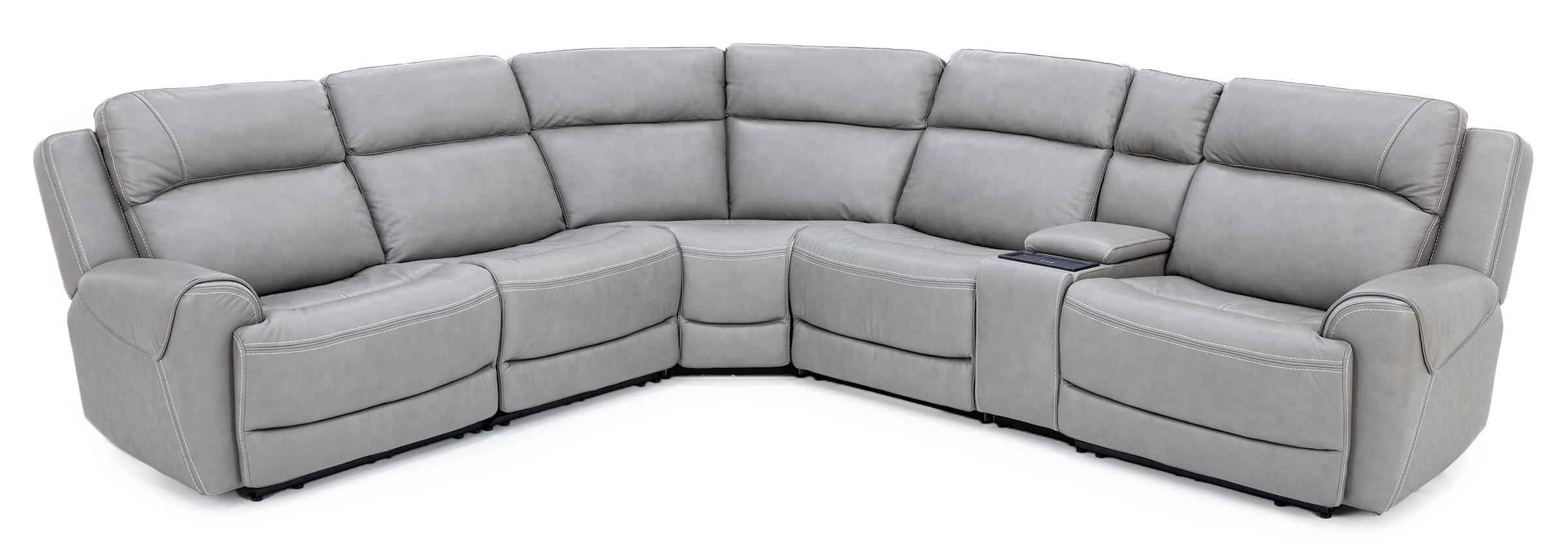 Faye Leather 6-Pc. Fully Loaded Wall Saver Reclining Modular