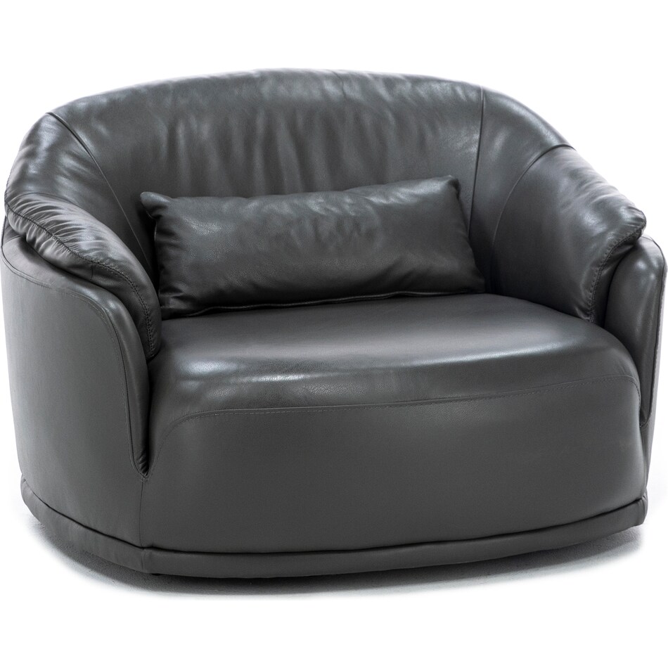 kuka grey swivel chair   