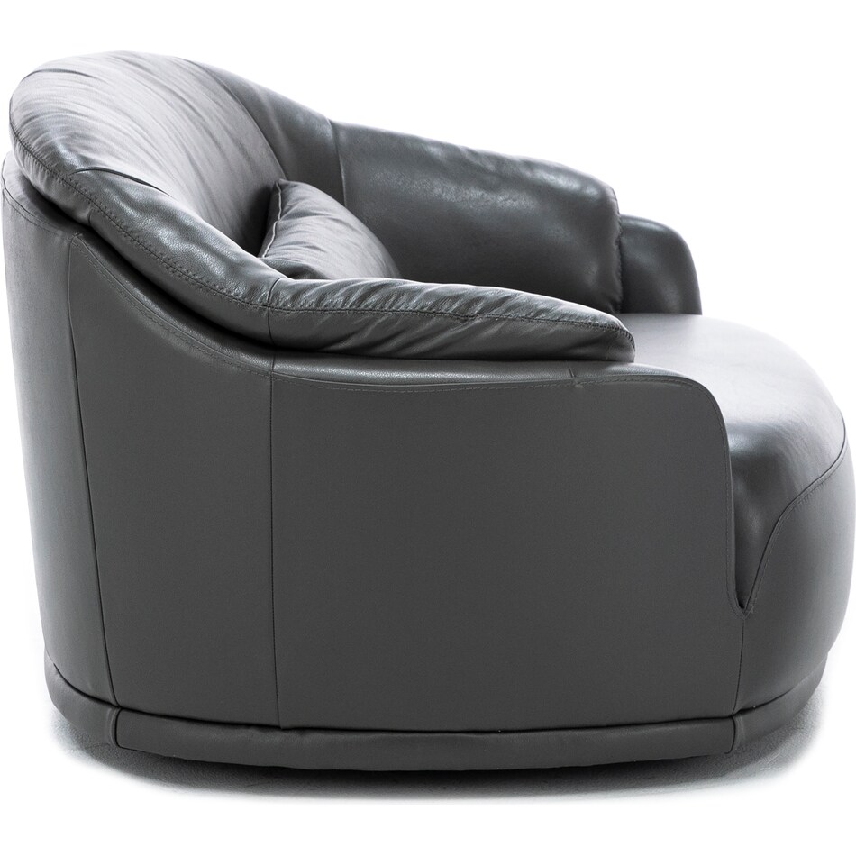 kuka grey swivel chair   