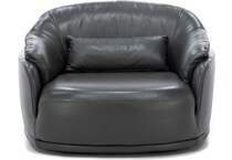 kuka grey swivel chair   