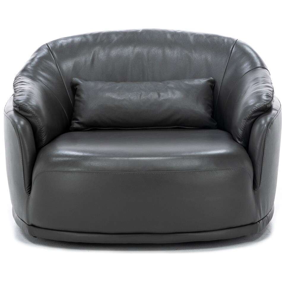 kuka grey swivel chair   
