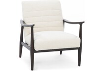 kuka white accent chair   