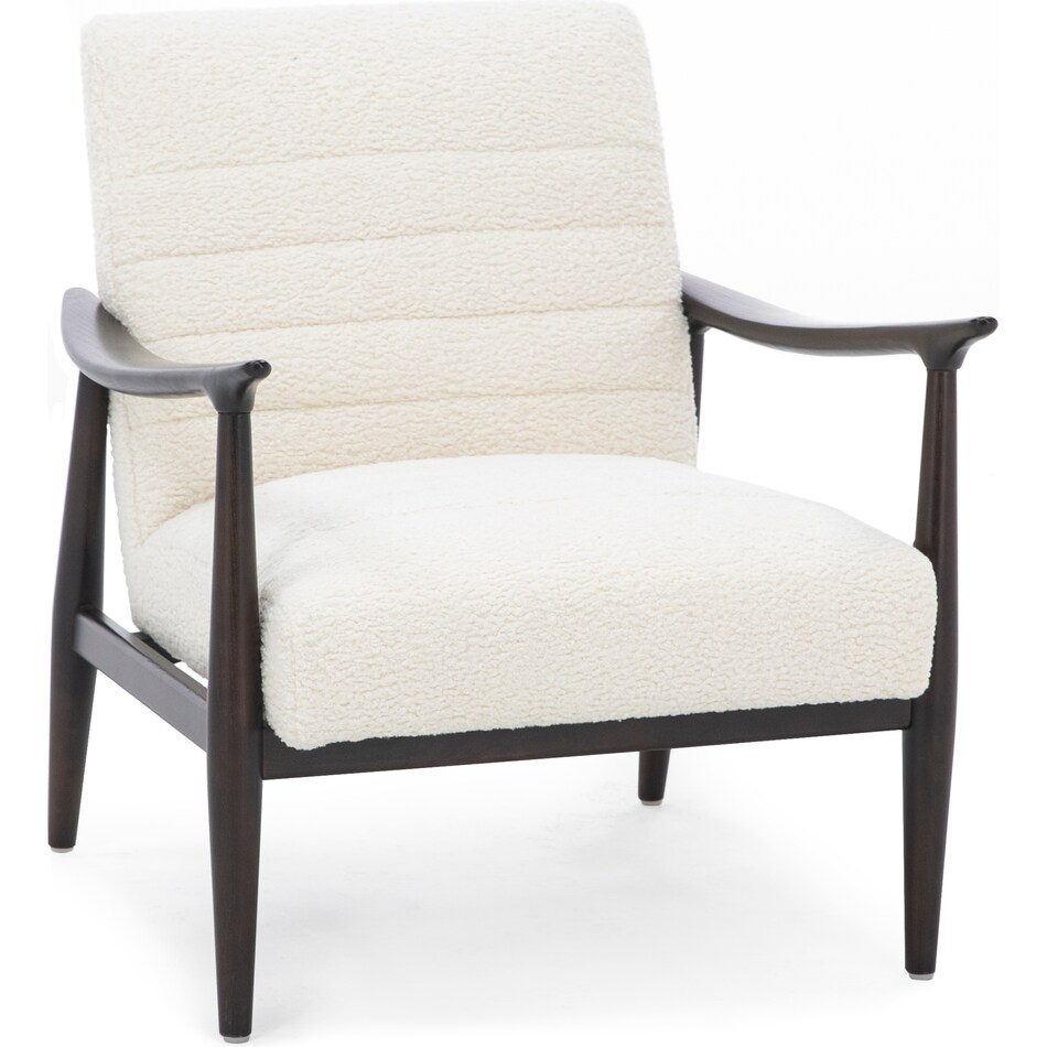kuka white accent chair   