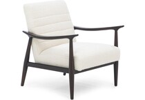 kuka white accent chair   