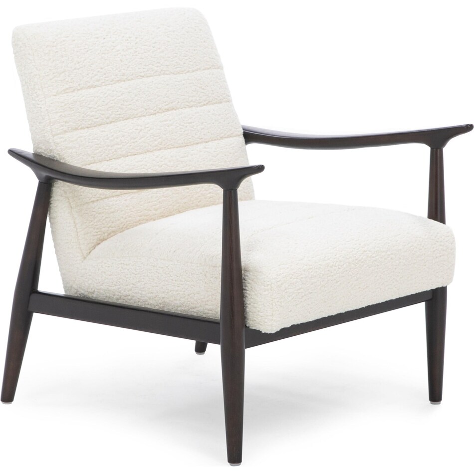 kuka white accent chair   