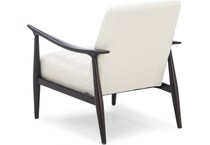 kuka white accent chair   