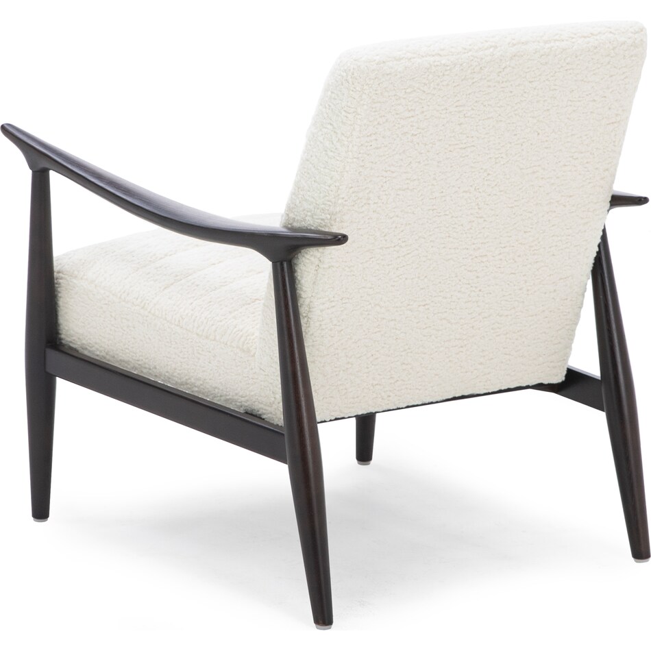 kuka white accent chair   