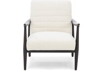 kuka white accent chair   
