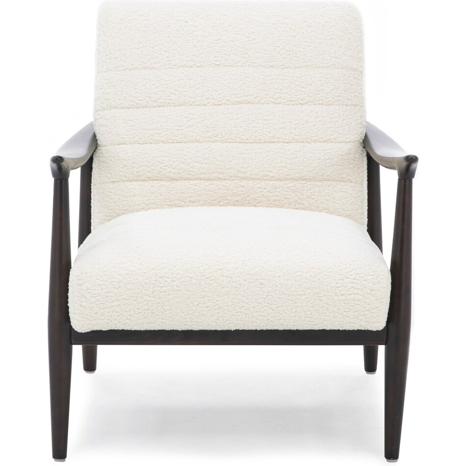 kuka white accent chair   