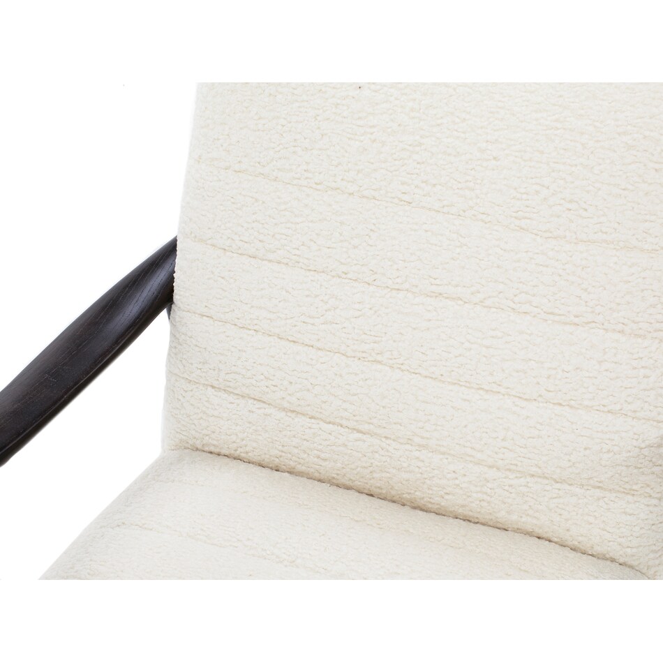 kuka white accent chair   