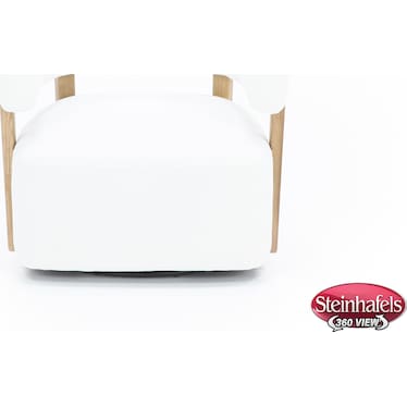 Dane Swivel Accent Chair in Chalk