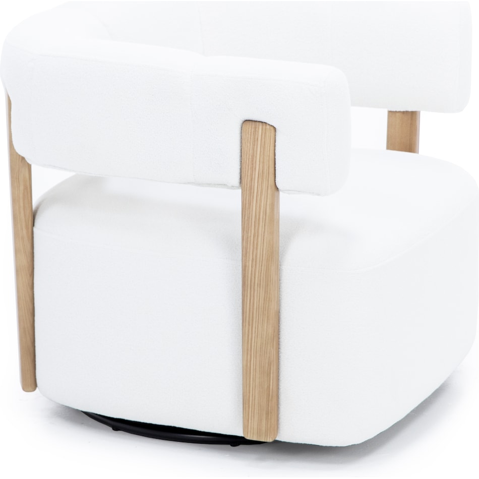 kuka white swivel chair   