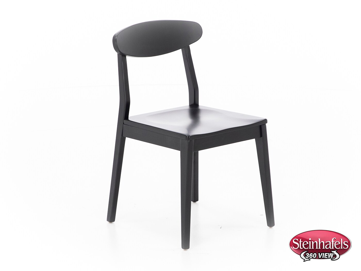 l j gascho black inch standard seat height side chair  image   