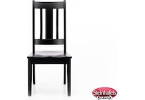 l j gascho black inch standard seat height side chair  image   