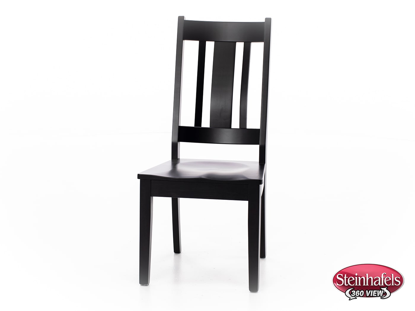 l j gascho black inch standard seat height side chair  image   