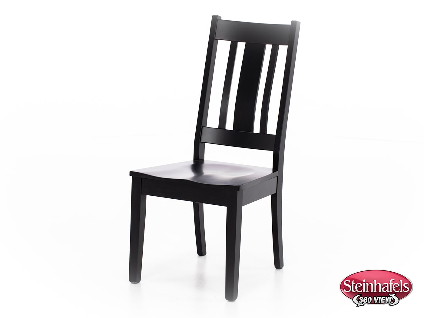 l j gascho black inch standard seat height side chair  image   