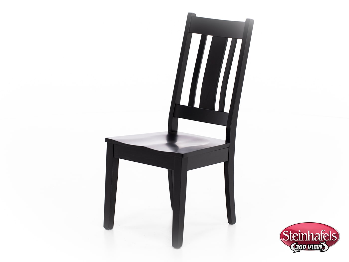 l j gascho black inch standard seat height side chair  image   