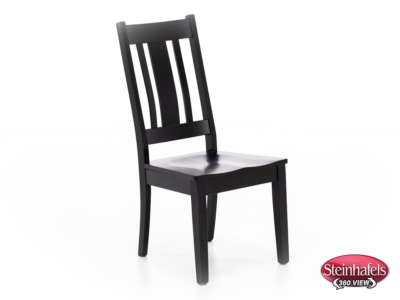 l j gascho black inch standard seat height side chair  image   