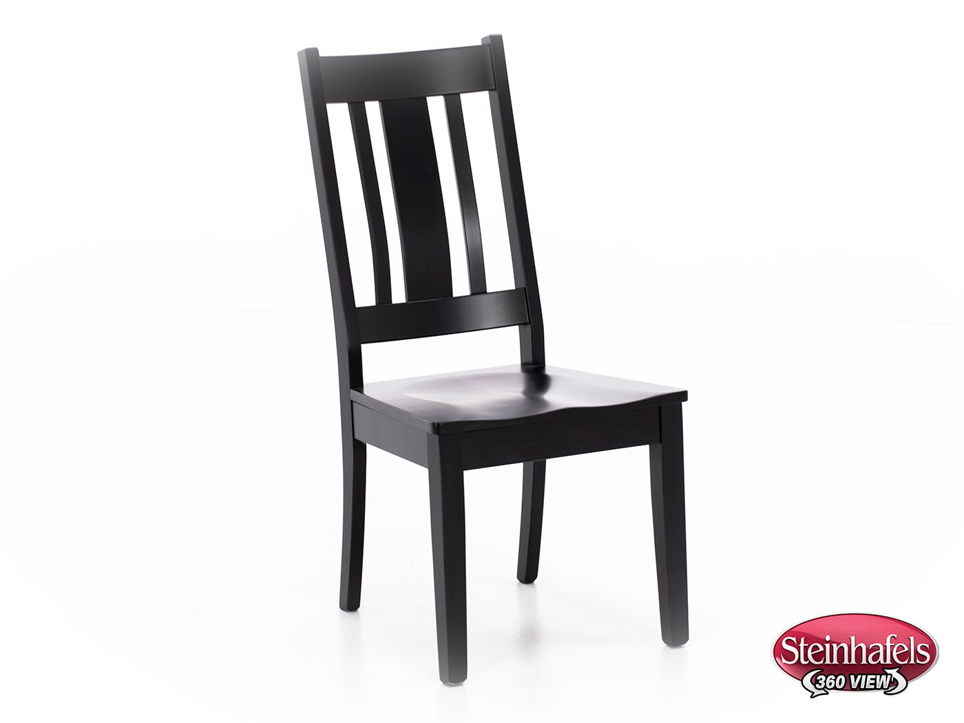 l j gascho black inch standard seat height side chair  image   