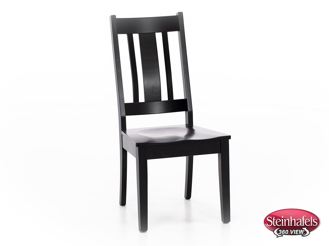 l j gascho black inch standard seat height side chair  image   