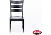 l j gascho black inch standard seat height side chair  image   