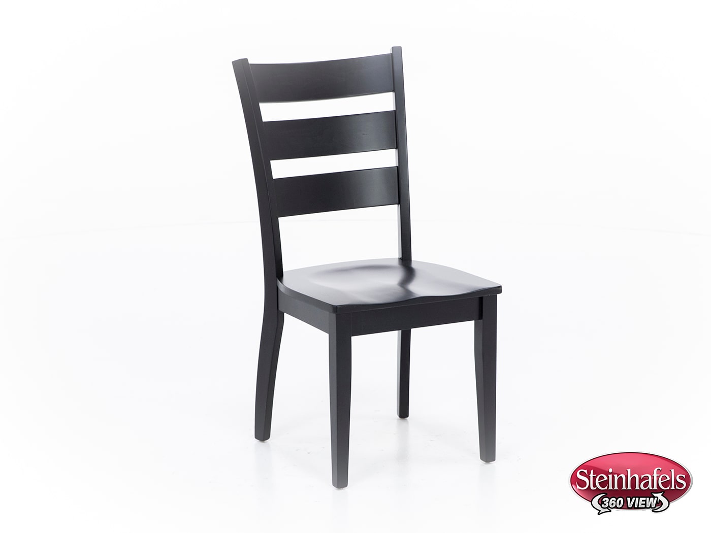 l j gascho black inch standard seat height side chair  image   