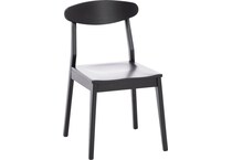 l j gascho black inch standard seat height side chair   