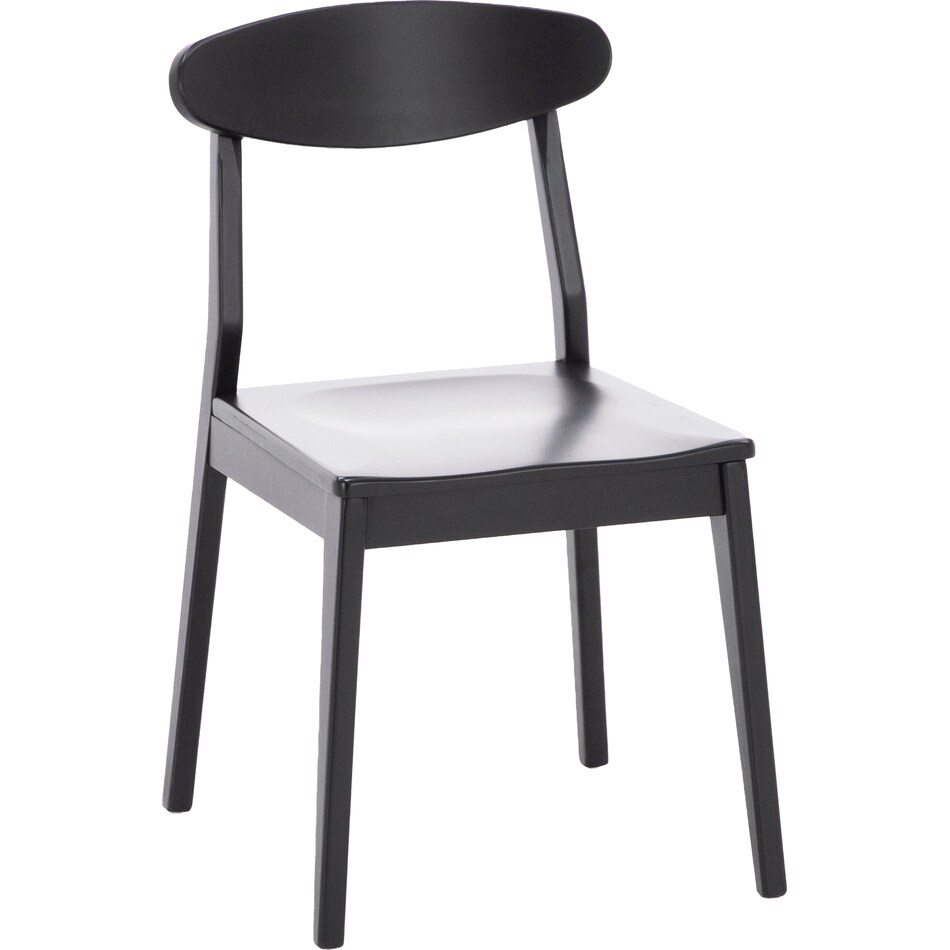 l j gascho black inch standard seat height side chair   
