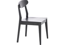 l j gascho black inch standard seat height side chair   