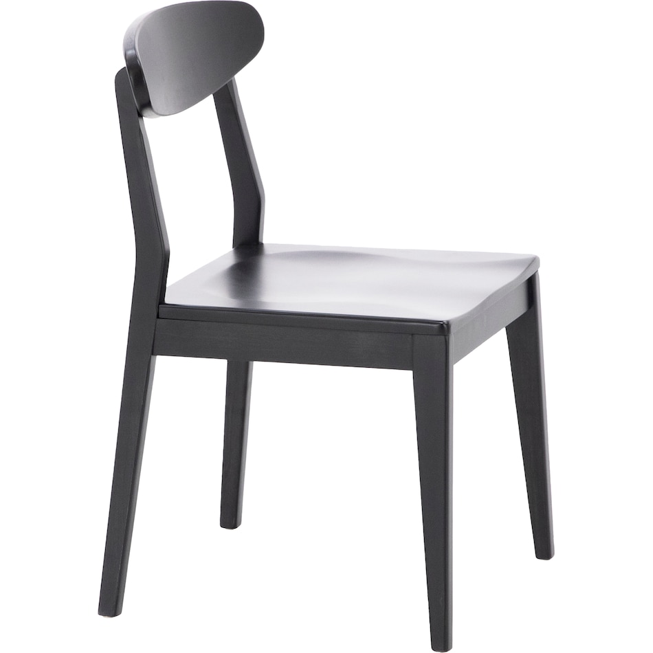 l j gascho black inch standard seat height side chair   