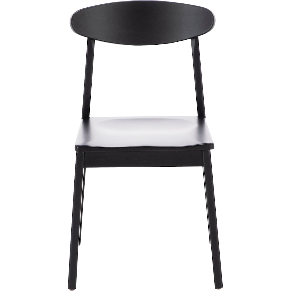 l j gascho black inch standard seat height side chair   