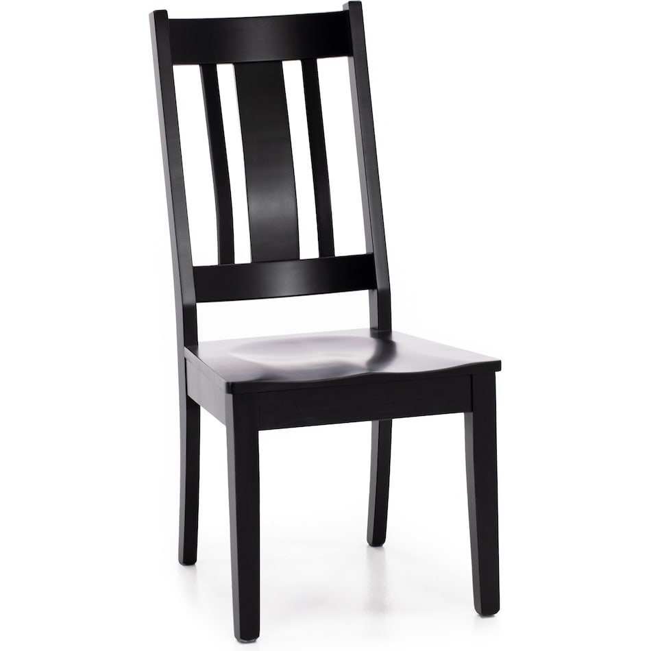 l j gascho black inch standard seat height side chair   