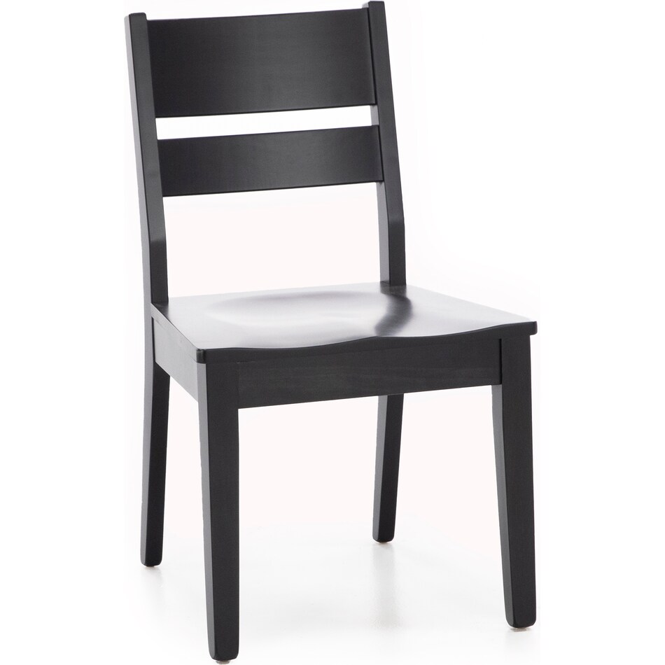 l j gascho black inch standard seat height side chair   