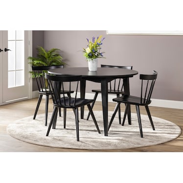 Studio Twenty Three 54" Round Table In Onyx M38