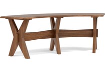 l j gascho brown inch standard seat height bench   