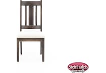 l j gascho brown inch standard seat height side chair  image   