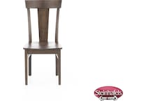 l j gascho brown inch standard seat height side chair  image   