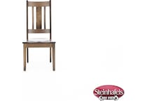 l j gascho brown inch standard seat height side chair  image   