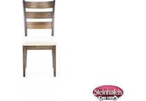 l j gascho brown inch standard seat height side chair  image   