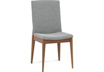 l j gascho brown inch standard seat height side chair   