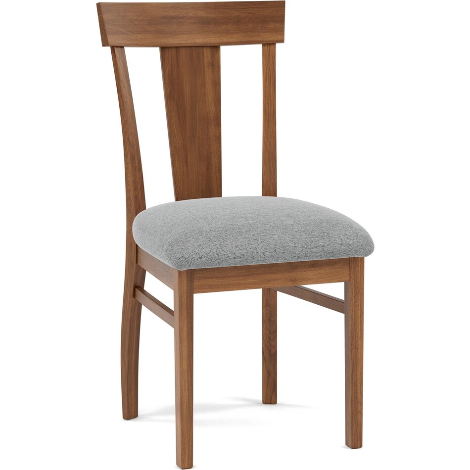 l j gascho brown inch standard seat height side chair   
