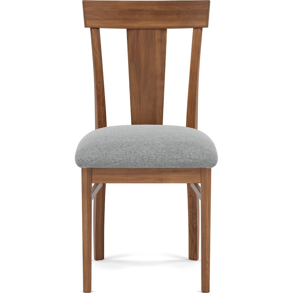 l j gascho brown inch standard seat height side chair   