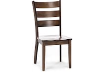 l j gascho brown inch standard seat height side chair   