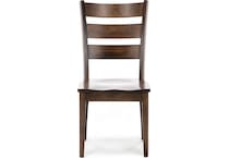 l j gascho brown inch standard seat height side chair   