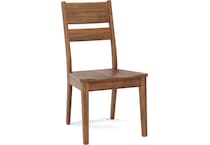 l j gascho brown inch standard seat height side chair   